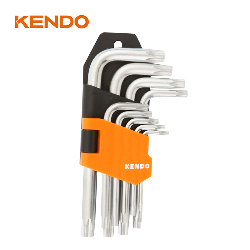 Jeu de 9 clés Torx à bras long à bras standard
