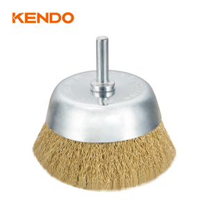 Brosse coupe montée, fil serti et cuivré