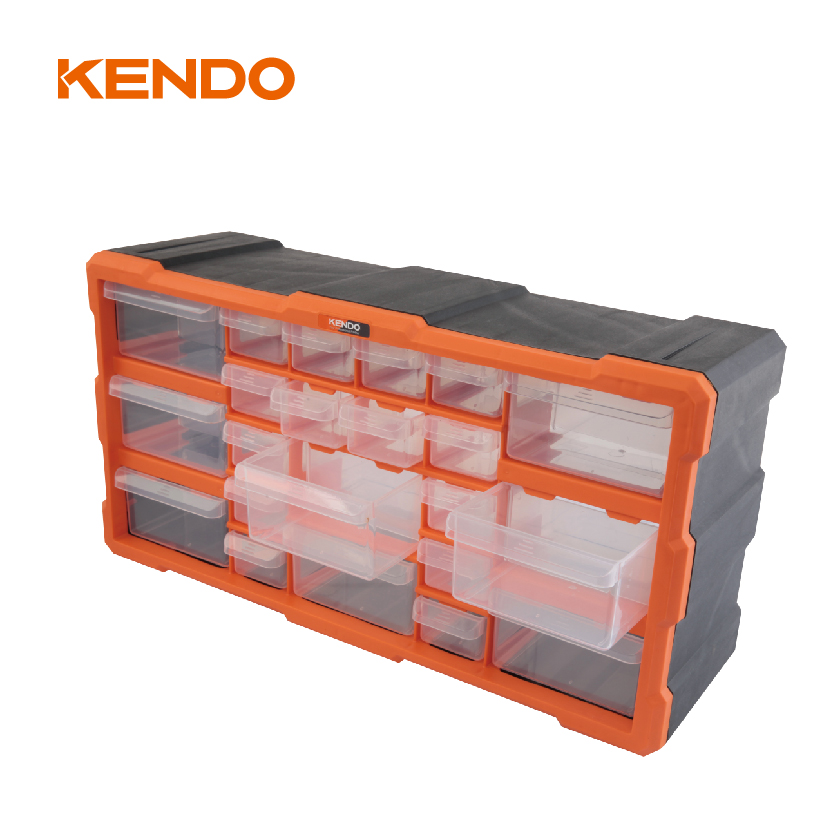 Armoire en plastique portable à 22 tiroirs avec étagères
