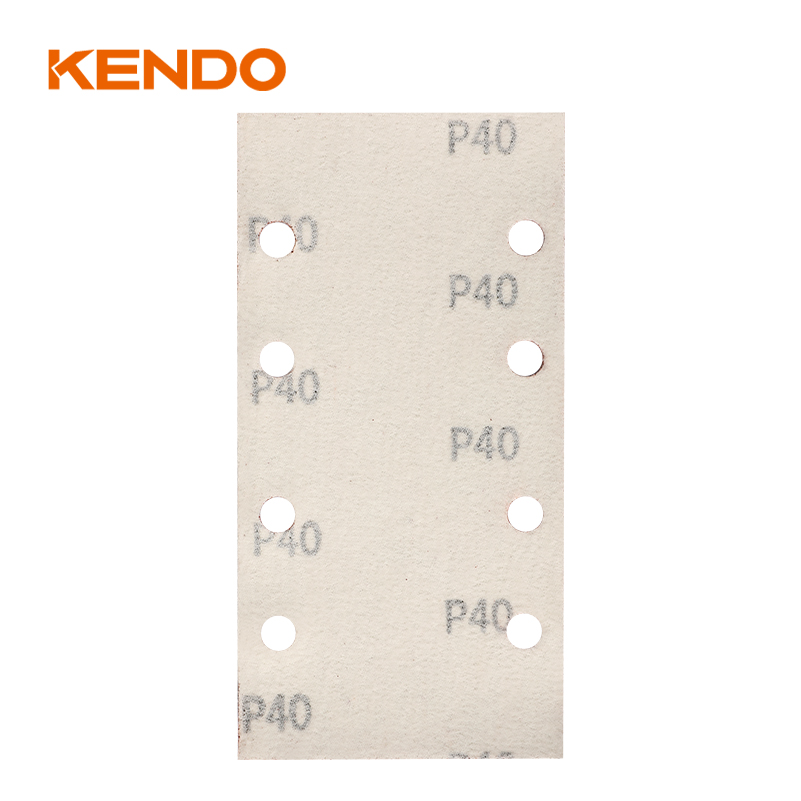 Disque de sable rectangulaire à fixation facile, 8 trous